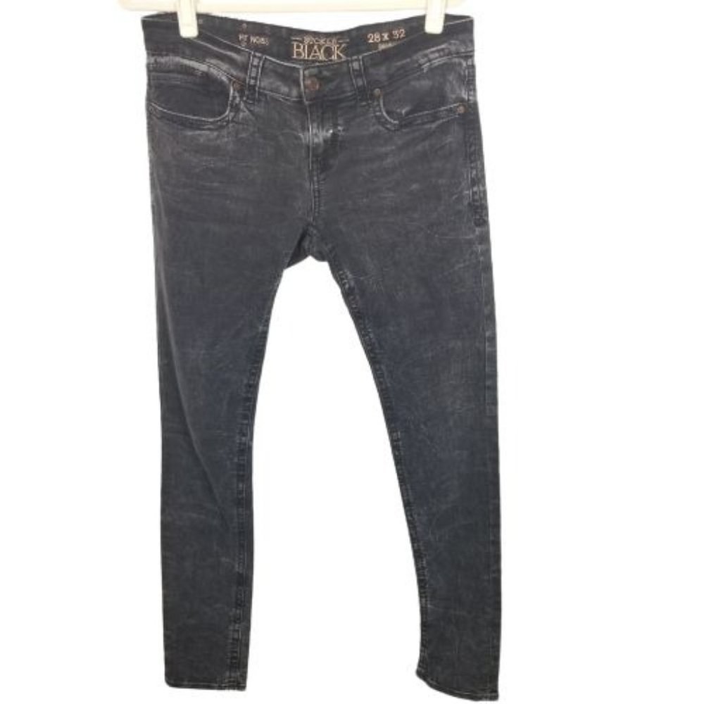 Buckle Black Mens Size 28X32 Black Skinny Denim Je